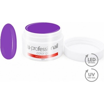 Professionail Barevný LED UV gel LILA PINK Fialová 5 ml