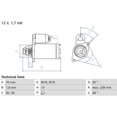 BOSCH Štartér 0 986 026 350