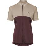 Vaude Дамска фланелка с къс ръкав за колоездене Vaude Women's Matera Full Zip Tricot Cycling jersey - Dark Oak - размер 44 (EU) (156-1318-0815)