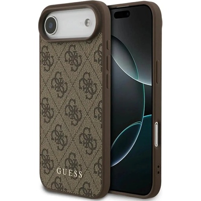 GUESS Класически калъф Guess 4G за iPhone 17 Air - кафяв (3666339556150)