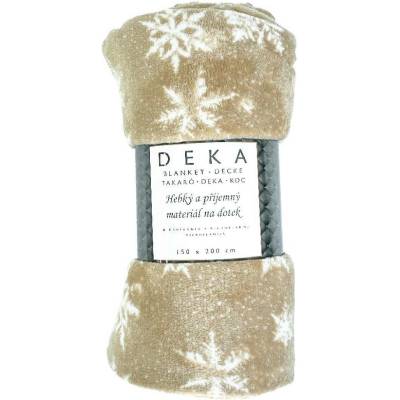 Arome Home Deka 220 GSM Tisk Vločky 150x200