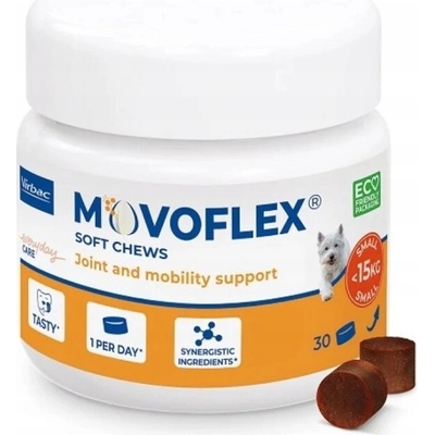 Virbac Movoflex S Měkké kloubní krokety pro psy do 15 kg 30 kroket