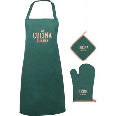 Gusta Souprava zástěra s chňapkami Cucina di mama