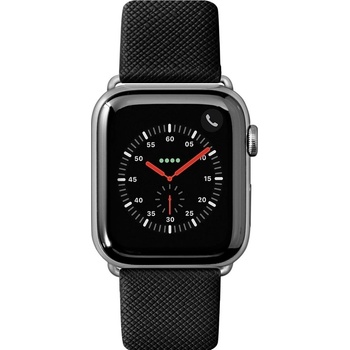 Laut Prestige saffiánový řemínek pro Apple Watch 45mm / 44mm / 42mm - černý LAUT-AWL-PRE-BK
