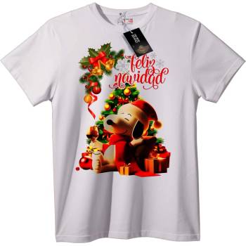 NOONEBRAND Тениска Snoopy Коледна - 2XL, Black