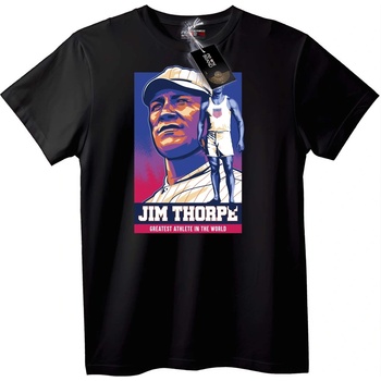 NOONEBRAND Тениска Jim Thorpe Най-Великият Атлет - XS, Black