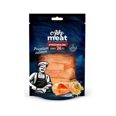 COBBYS PET AIKO MEAT PREMIUM Salmon fillet lososové plátky 75 g