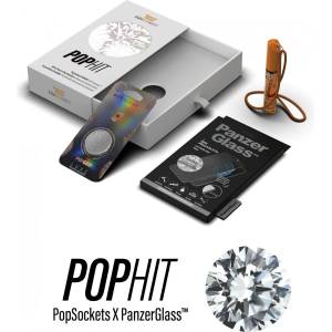 Panzer Комплект PanzerGlass Pophit Bundle за Apple iPhone X/Xs/11 Pro (Стъклен протектор, Spray, Popsocket)