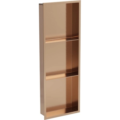 Mexen X-Wall-R нишева лавица с яка и рафт 90 x 30 см, матирана мед - 19C0903010S (19C0903010S)