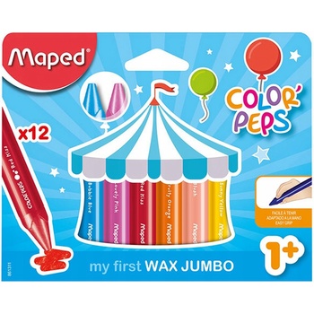 MAPED Voskovky "Color Peps Maxi" Wax 12 rôznych farieb