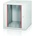 Formrack 19" Wall Mounted rack 9U 555/560mm, removable locking sides, height: 460mm, loading capacity: 100kg. , tempered glass door, 19" front and back rails (GLD-9U560)