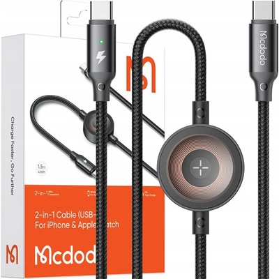 Mcdodo CA-2580 2-in-1 USB-C + Apple Watch charger, 60W, 1.5m