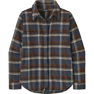 Patagonia Дамска риза с копчета Patagonia Women's Fjord Flannel Shirt - Cozy Cabin: Smolder Blue (133-1602-0214)
