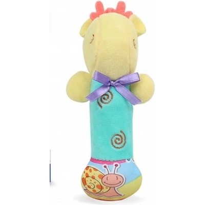 Tulimi Plyšové chrastítko Baby Giraffe modré