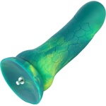 HISMITH HSA118 Crack Wax Gourd Silicone Dildo KlicLok 9.5" Green