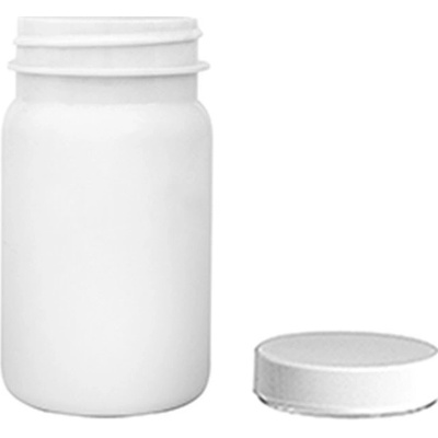 Pilulka Plastová lahvička, lékovka bílá s bílým uzávěrem 250 ml