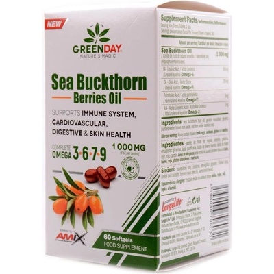Amix GreenDay Sea buckthorn berries oil 60 softgels