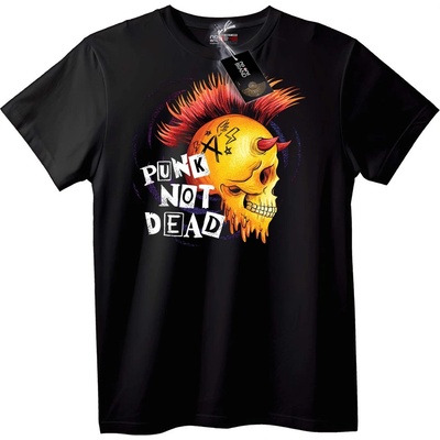 NOONEBRAND Тениска Пънк не умира с череп - 6XL, Black