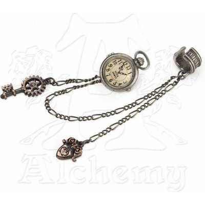 Alchemy Gothic náušnice Uncle Albert 's Timepiece E349