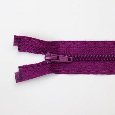 Pro Háčkování Spirálový zip dělitelný 60 cm fuchsiově fialový