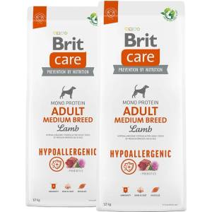 Brit Care Dog Хипоалергенен Възрастен Среден Размер 2 x 12 кг