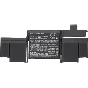 Cameron Sino Батерия за лаптоп Apple MacBook Pro ""Core i5" 2.4 13" Late 2013 Retina A1493, A1502 LiPo 11.34V 6300mAh CAMERON SINO (CS-AM1493NB) - xtreme
