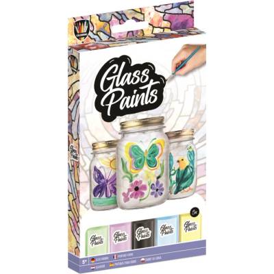 Barvy na sklo se štětcem, 5x22 ml, sada – Zboží Dáma