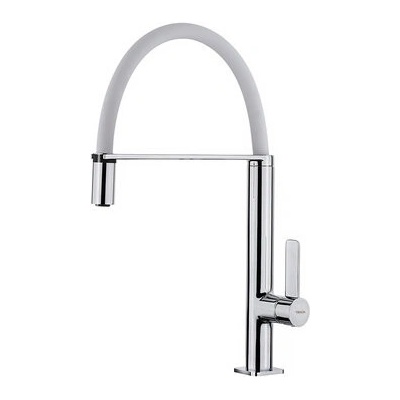 Strohm Teka FO 937 БЯЛ Б. 7020. БЯ Кухненски смесител, подвижен душ, хром-бял (Б.7020.БЯ)