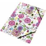 Panta Plast Folder with velcro flap A4 Flowers