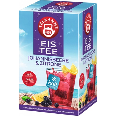 Teekanne Eistee Johannisbeere Zitrone 18 x 2,5 g