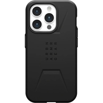 Urban Armor Gear Калъф UAG - Civilian MagSafe, iPhone 15 Pro, черен (840283909269)