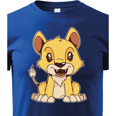 dětské triko Lev modrá