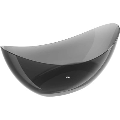 Mexen Vea черна самостоятелна вана прозрачна 180 x 80 cm, хромиран клик - 58091808013 (58091808013)