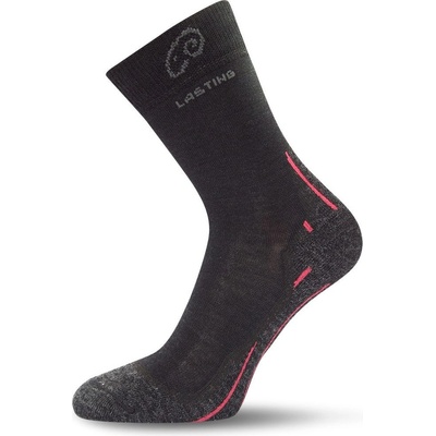 Lasting WHI 900 vlněné ponožky černé