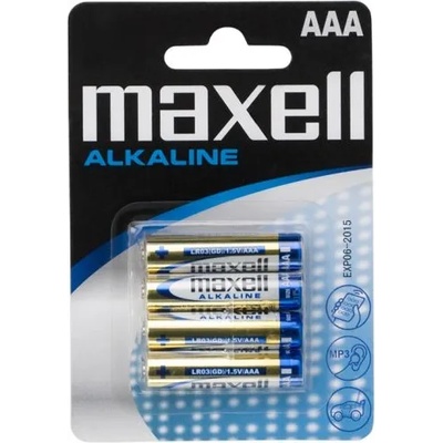 Maxell Батерии Maxell - супер алкални, 4бр. AAA (LR03), 1, 5V (без живак) 18731 (18731)