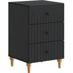 vidaXL Нощен шкаф Черно 43x 41 x 66, 5 см Инженерна дървесина (894096)