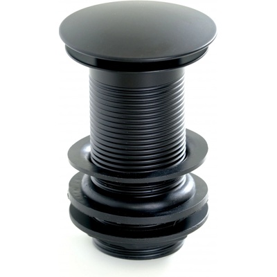 HOPA Výpusť CLICK-CLACK pro umyvadla bez přepadu BLACK, BAAWA91K