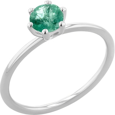 Eppi Zásnubný prsteň so smaragdom Birdie R48600