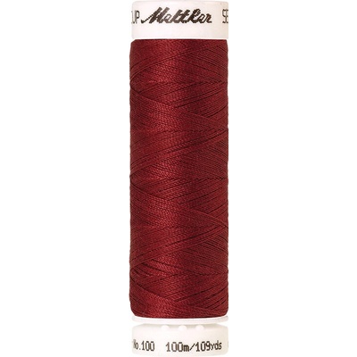 Nitě SERALON 100m na univerzální šití, polyester AMANN Mettler - více barev 6677: 0642 červená matná