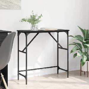 vidaXL Конзолна маса Черния дъб 75 x 32 x 75 см Инженерна дървесина (882210)