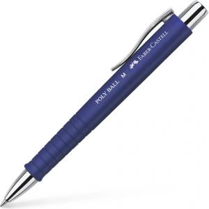 Faber-Castell Химикалка Faber-Castell Poly Ball M, 1 mm дебелина на писане, син цвят на писане, синя