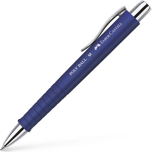 Faber-Castell Химикалка Faber-Castell Poly Ball M, 1 mm дебелина на писане, син цвят на писане, синя
