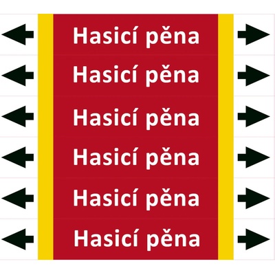 Nadrzenapalivo.cz Značení potrubí ISO 20560, hasicí pěna PZAL 008549