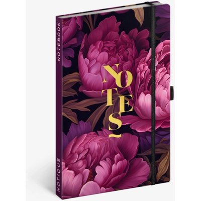 Notique Бележки Лилави цветя, с подплата, 13 x 21 cm NOTIQUE | Lilav | Home | UNI