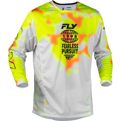 Fly Racing Kinetic Blur biela/hi-vis/oranžová