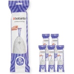 Brabantia Торбички за кош Brabantia PerfectFit Sort&Go/Built-In 1005569, Размер D, 15-20 л, 120 броя, Бял (1005569)