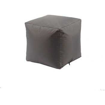 Pufrelax Пуф 130л. , Табуретка Куб XL - Teteron Grey, Перящ се калъф, Пълнеж от Полистиролни перли, за открито