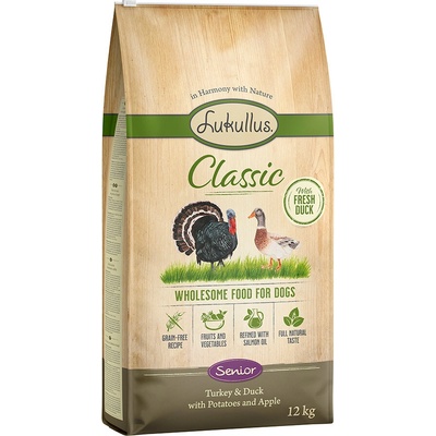 Lukullus Classic Senior morčacie a kačacie nová receptúra 5 x 1 kg