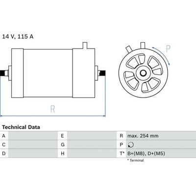 generátor BOSCH 0 986 039 870