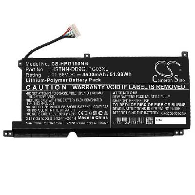 Батерия за лаптоп HP GAMING PAVILION 15-DK0009NG, Pavilion Gaming 16-A0006NM, HSTNN-DB9G PG03XL LipO 11.55V 4500mAh CAMERON SINO (CS-HPG150NB)